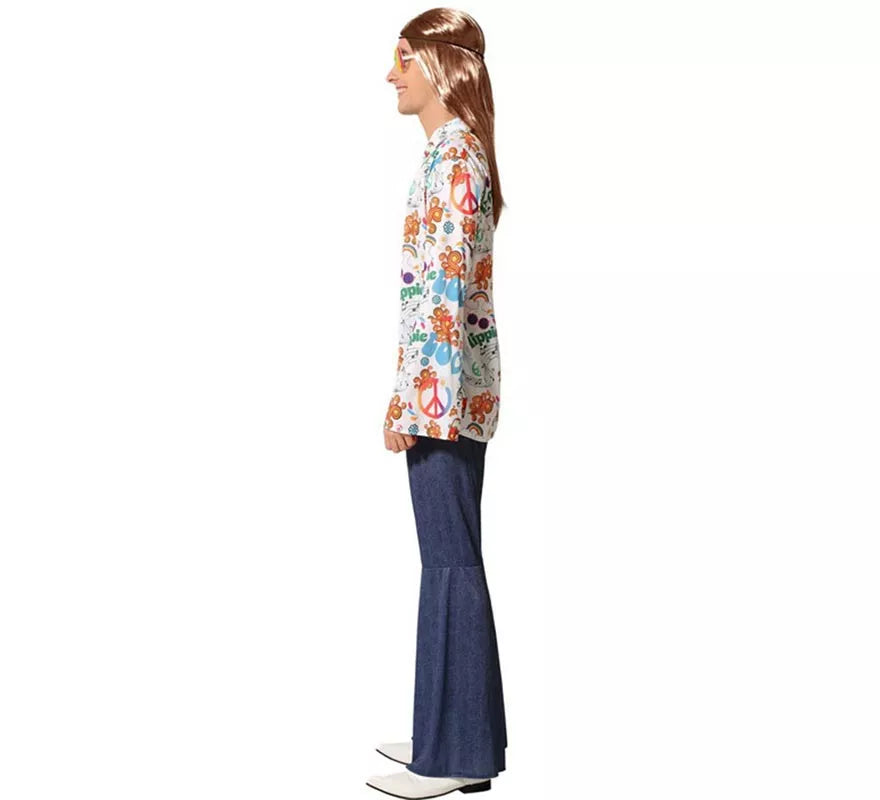 Translation missing: fr.Disfraz de Hippie con Estampado para hombre