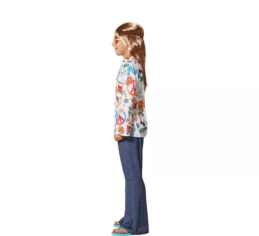 Translation missing: fr.Disfraz de Hippie con Estampado para niño