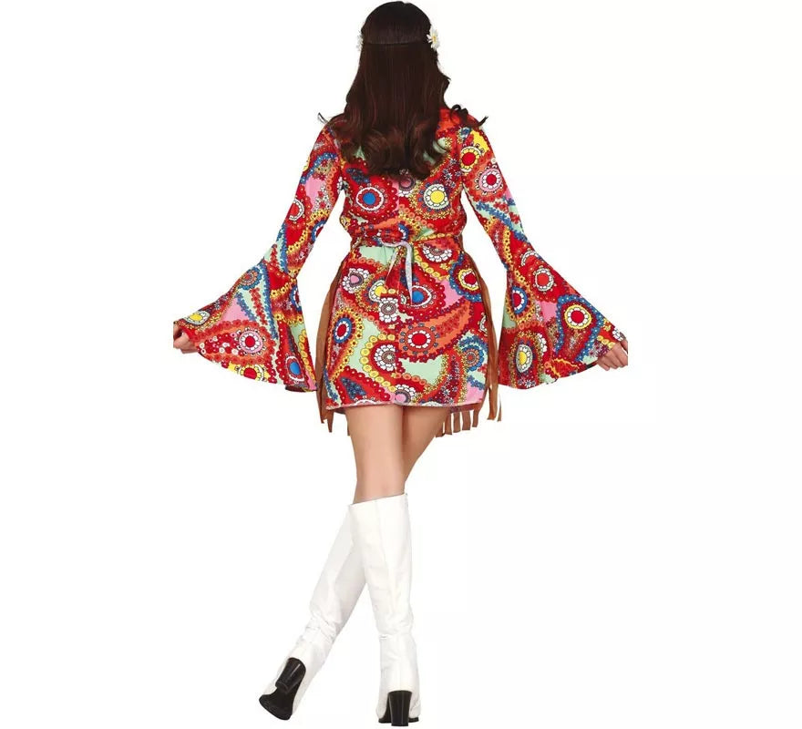 Translation missing: fr.Disfraz de Hippie con vestido corto para mujer