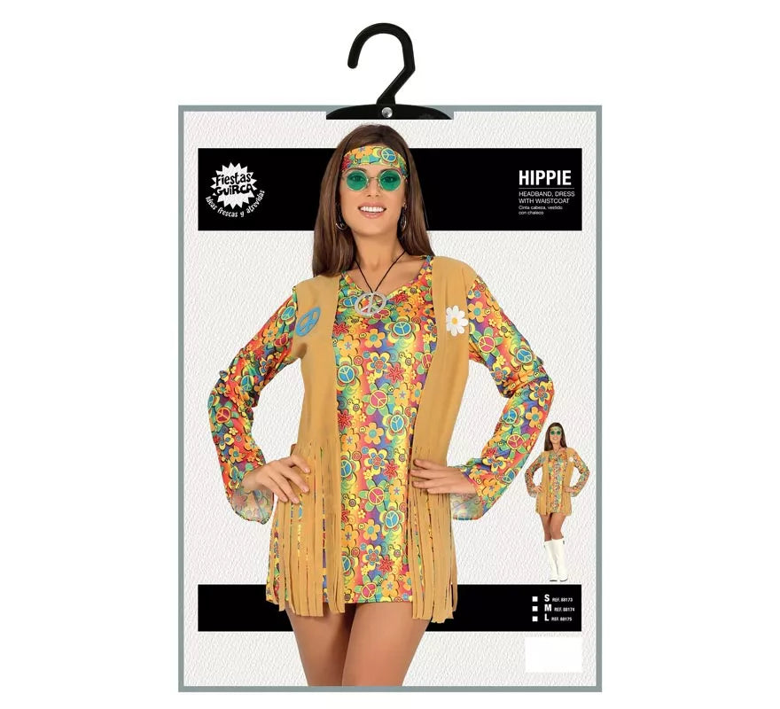 Translation missing: fr.Disfraz de Hippie corto para mujer