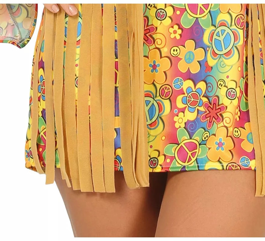 Translation missing: fr.Disfraz de Hippie corto para mujer