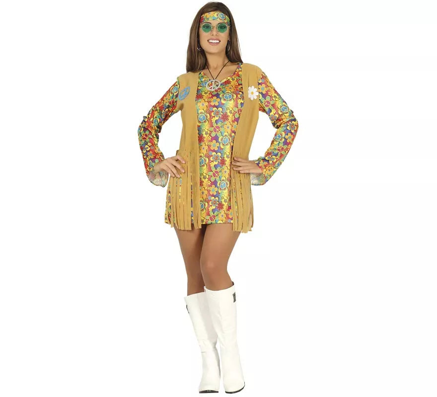 Translation missing: fr.Disfraz de Hippie corto para mujer