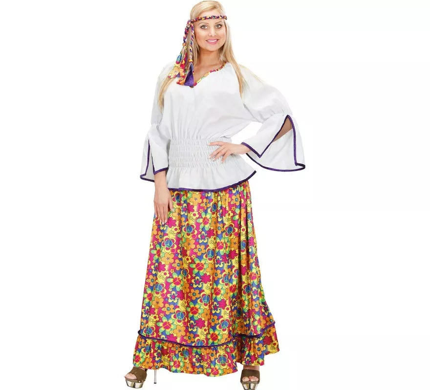 Translation missing: fr.Disfraz de Hippie de terciopelo para mujer