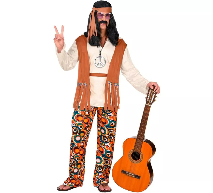 Translation missing: fr.Disfraz de Hippie flecos largos para hombre
