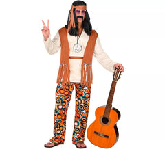 Déguisement hippie à longues franges pour homme