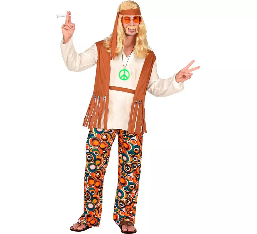 Translation missing: fr.Disfraz de Hippie flecos largos para hombre