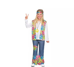 Déguisement de Hippie avec fleurs pour fille