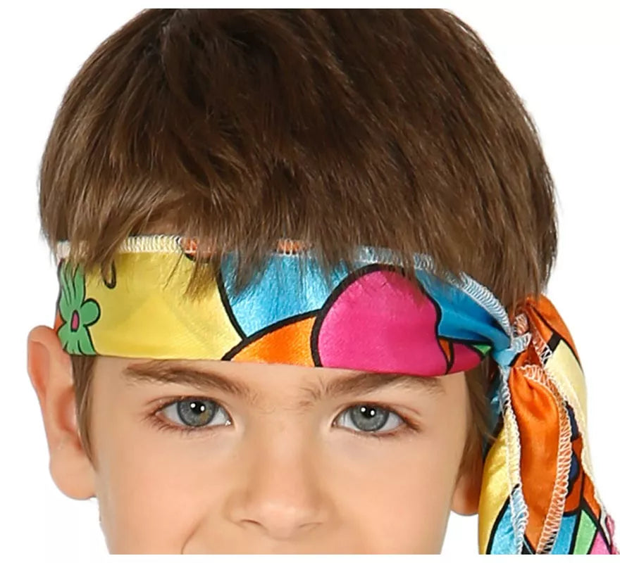 Translation missing: fr.Disfraz de Hippie Florido para niños