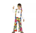 Disfraz de Hippie Florido para niños