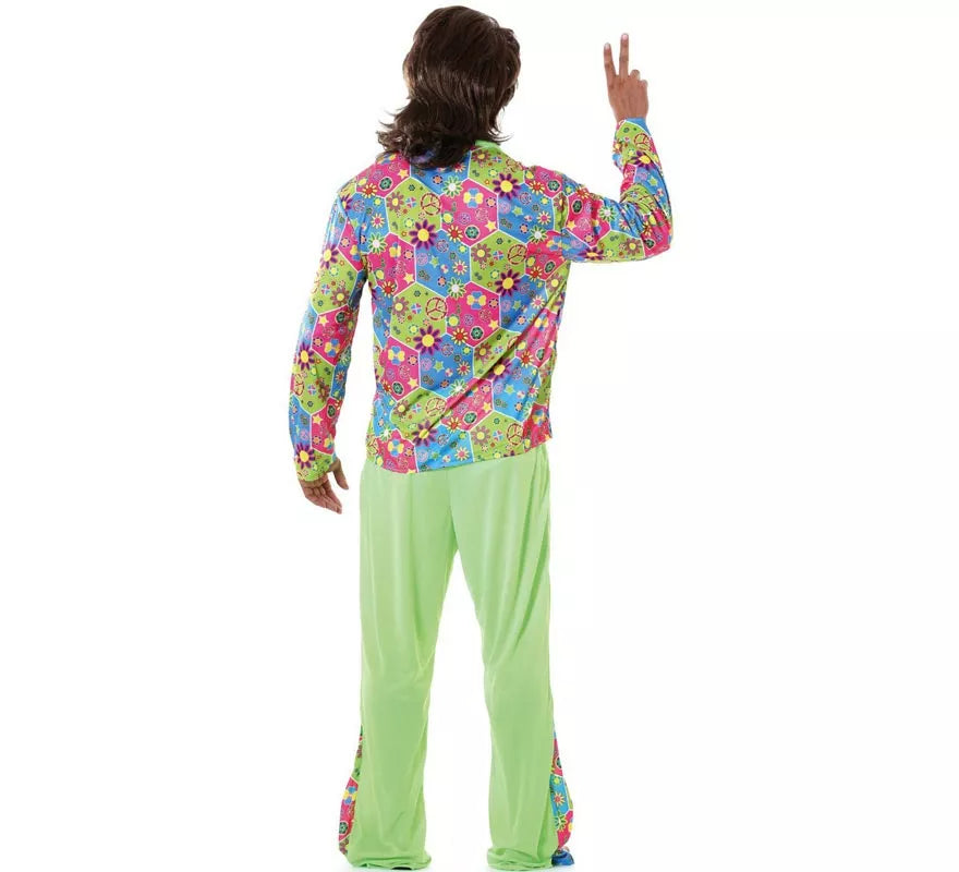 Translation missing: fr.Disfraz de Hippie Flower Power para hombre
