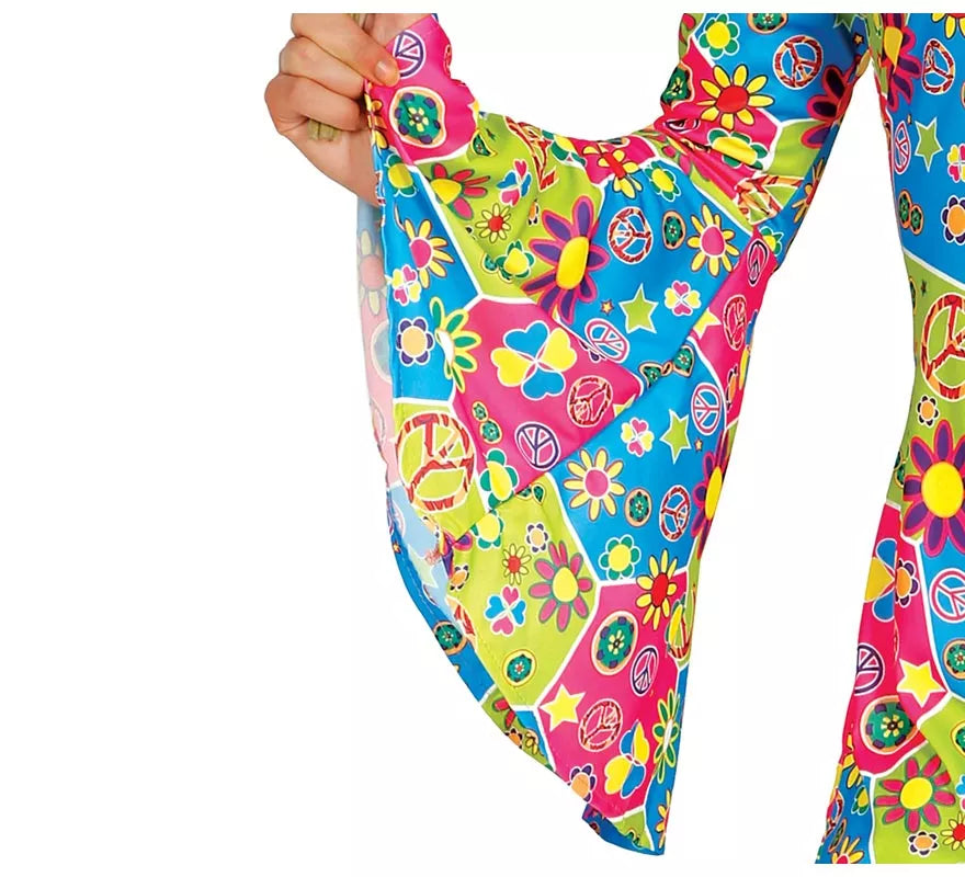 Translation missing: fr.Disfraz de Hippie Flower Power para mujer