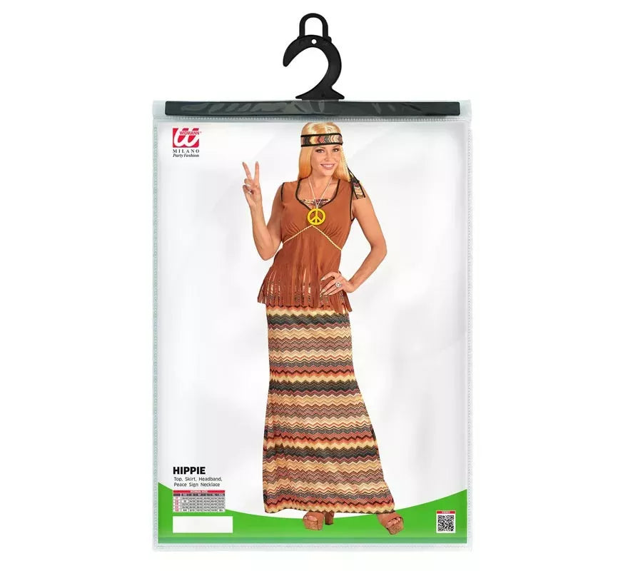 Translation missing: fr.Disfraz de Hippie franjas de colores para mujer