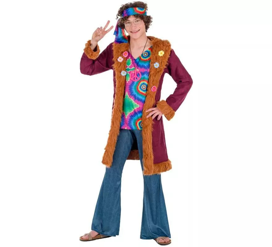 Translation missing: fr.Disfraz de Hippie Granate para hombre