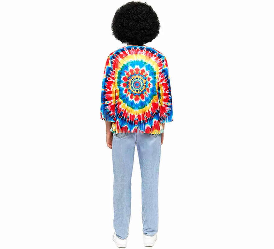 Translation missing: fr.Disfraz de Hippie multicolor para hombre