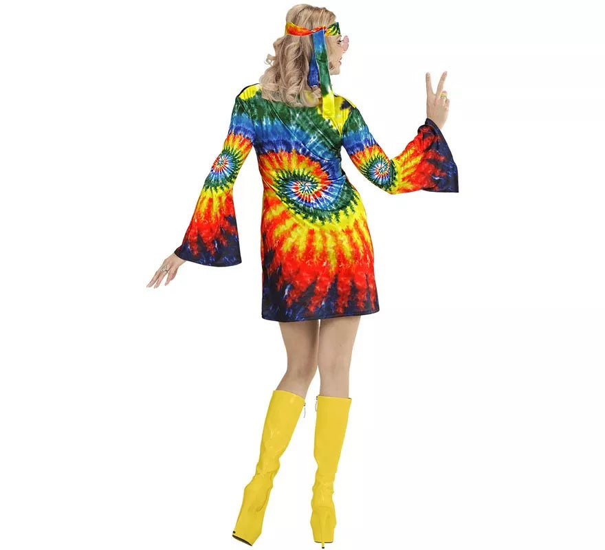 Translation missing: fr.Disfraz de Hippie Ondas Psicodélicas para mujer