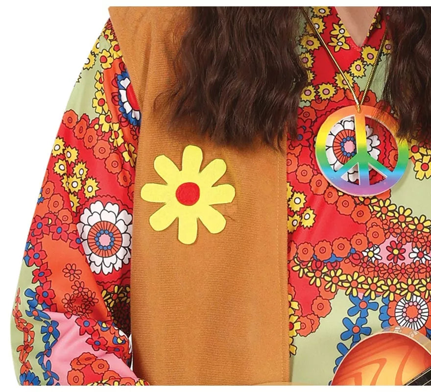 Translation missing: fr.Disfraz de Hippie Paz y Amor para hombre