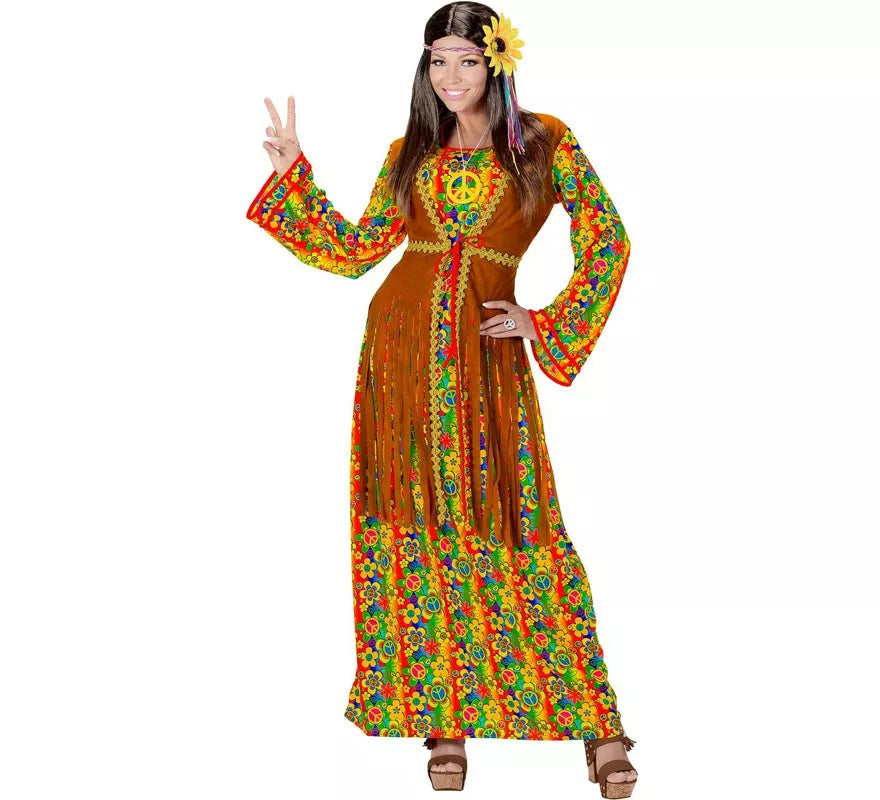 Translation missing: fr.Disfraz de Hippie Símbolo de Paz para mujer