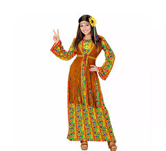 Déguisement hippie symbole de paix femme
