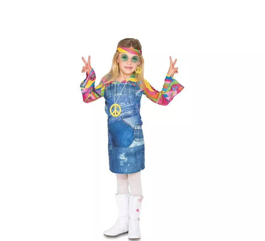 Translation missing: fr.Disfraz de Hippie vaquera para niña