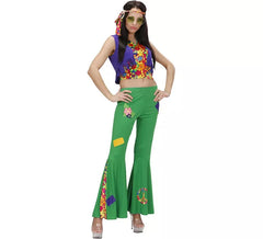 Déguisement hippie vert femme