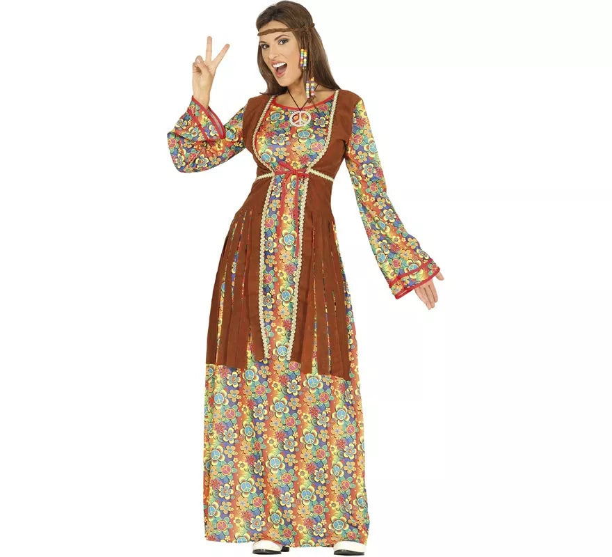 Translation missing: fr.Disfraz de Hippie vestido largo para mujer