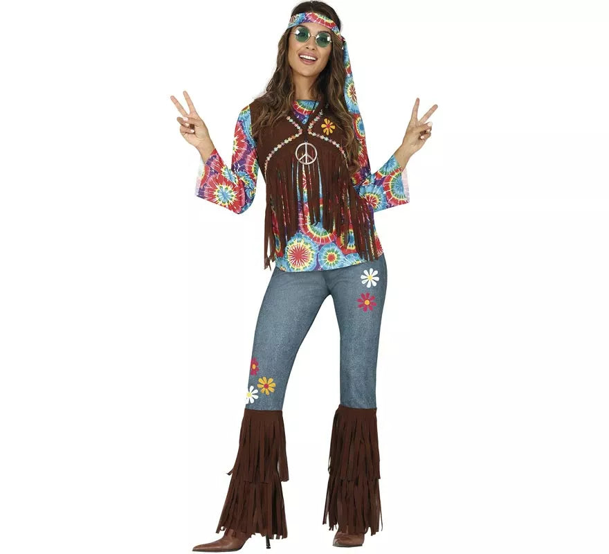 Translation missing: fr.Disfraz de Hippy con Chaleco para mujer