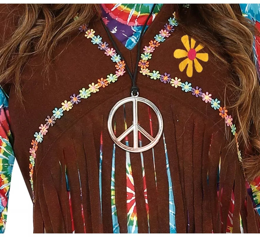 Translation missing: fr.Disfraz de Hippy con Chaleco para mujer