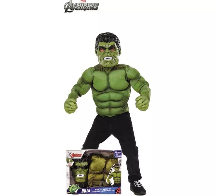 Translation missing: fr.Disfraz de Hulk Avengers con Músculos para niño