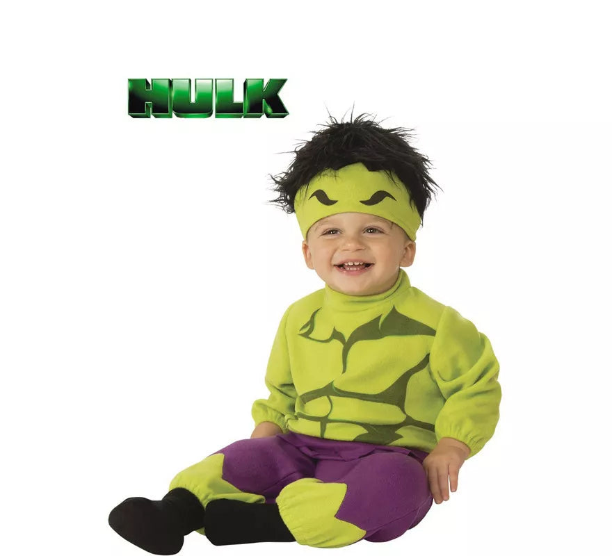 Translation missing: fr.Disfraz de Hulk con gorro para bebé
