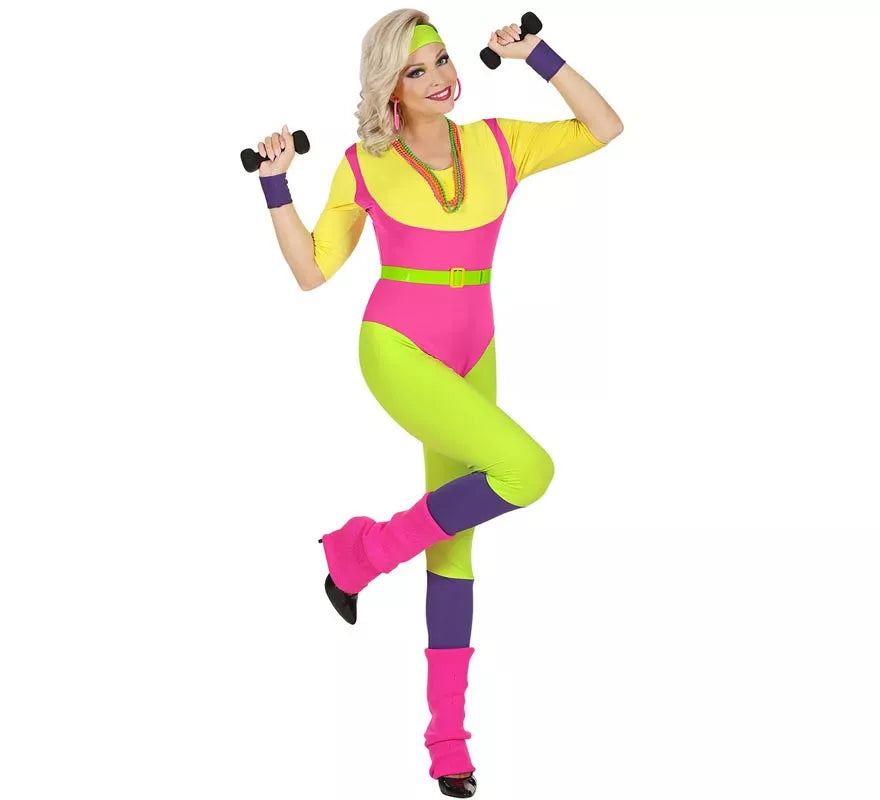 Translation missing: fr.Disfraz de Instructora de Aerobics Años 80 para mujer