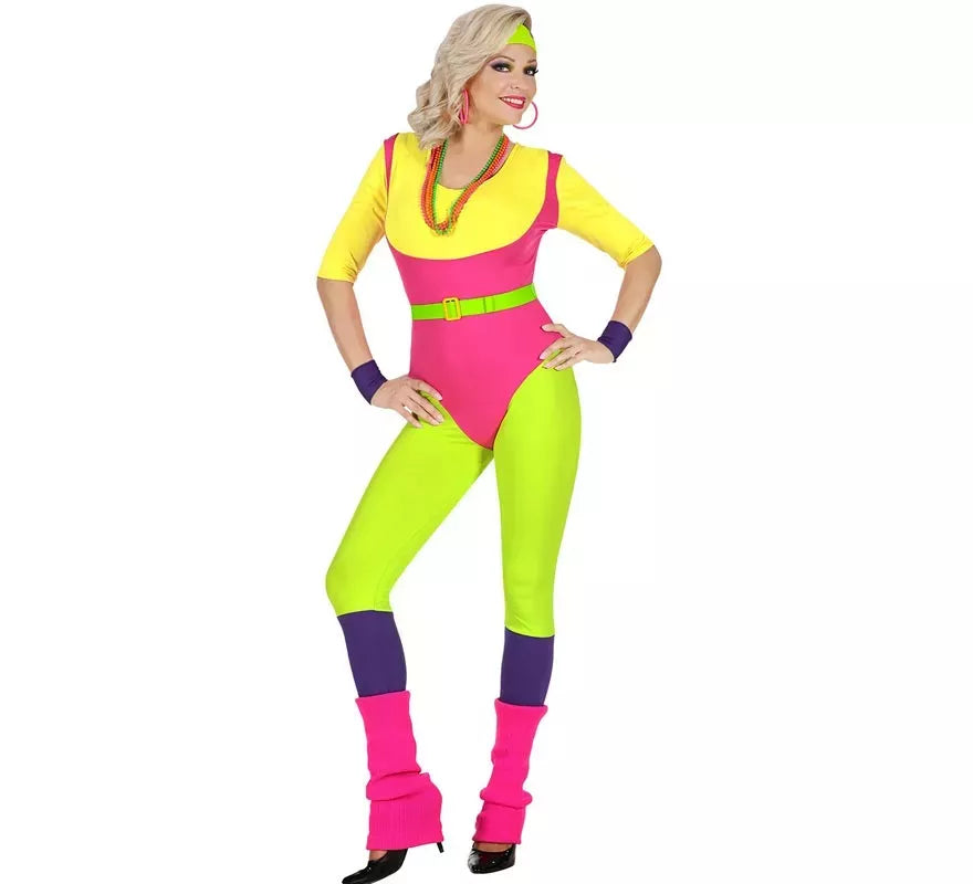 Translation missing: fr.Disfraz de Instructora de Aerobics Años 80 para mujer