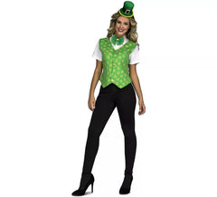Déguisement de Irlandaise avec gilet pour femme