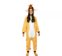 Costume de girafe Kugurumi avec capuche et oreilles pour enfants