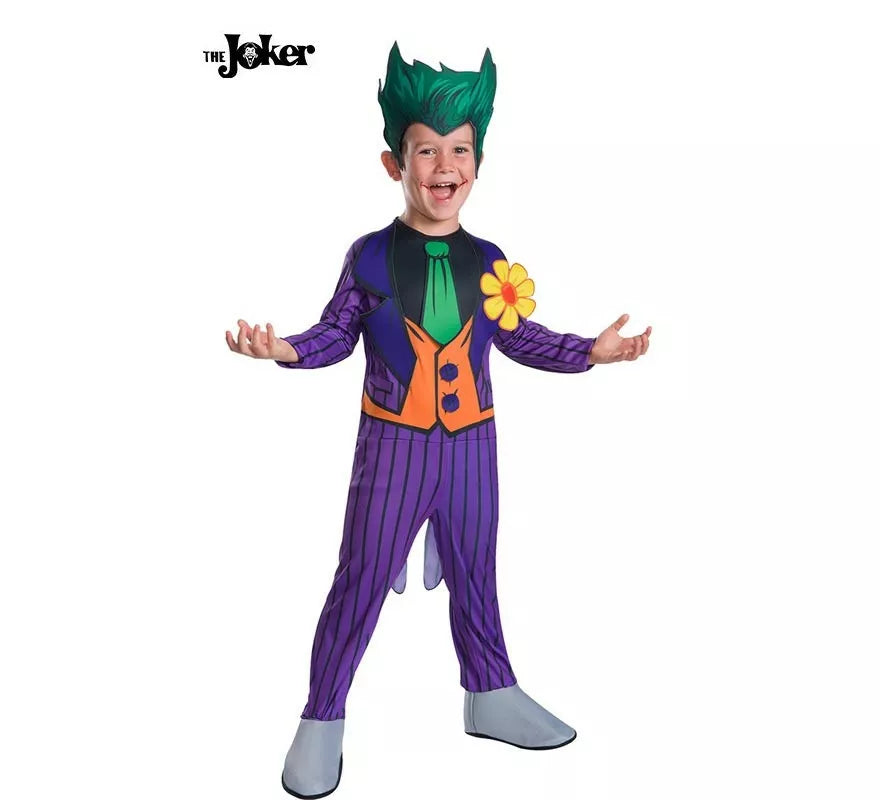 Translation missing: fr.Disfraz de Joker clásico con tocado para niño