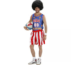Déguisement basketteur bleu et rouge homme