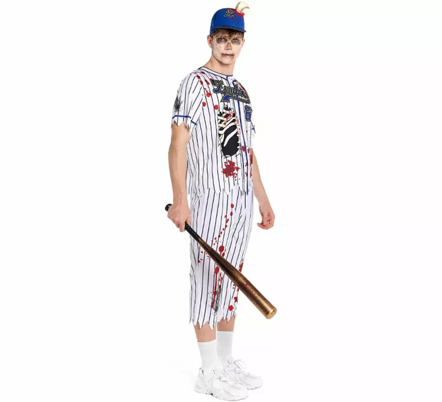 Disfraz de Jugador de Béisbol Zombie para hombre