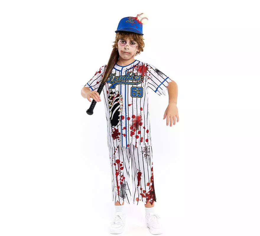 Translation missing: fr.Disfraz de Jugador de Béisbol Zombie para niño