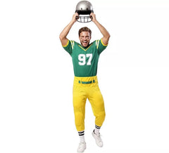 Déguisement joueur de football américain vert homme