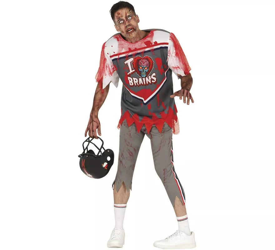 Translation missing: fr.Disfraz de Jugador de Rugby Zombie para hombre