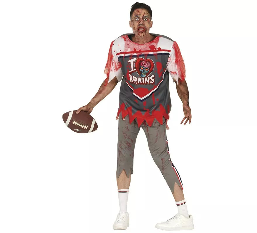 Translation missing: fr.Disfraz de Jugador de Rugby Zombie para hombre