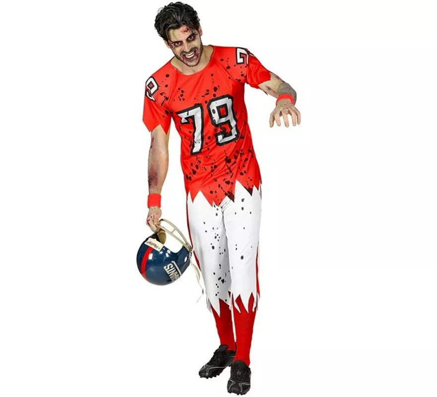 Translation missing: fr.Disfraz de Jugador de Rugby Zombie para hombre