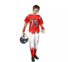 Costume de joueur de rugby zombie pour garçon