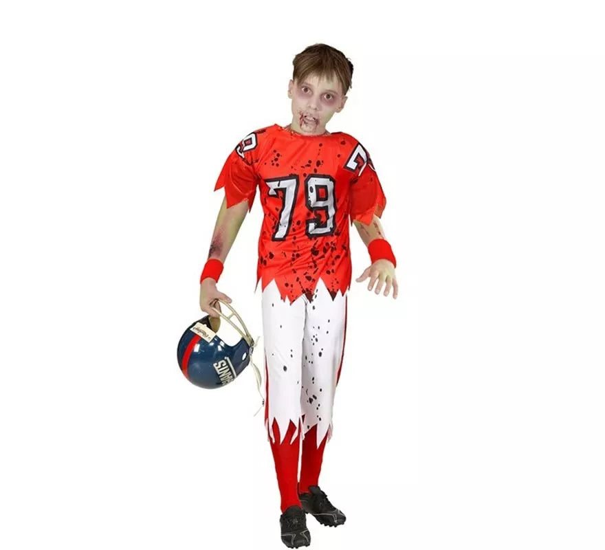 Translation missing: fr.Disfraz de Jugador de Rugby Zombie para niño
