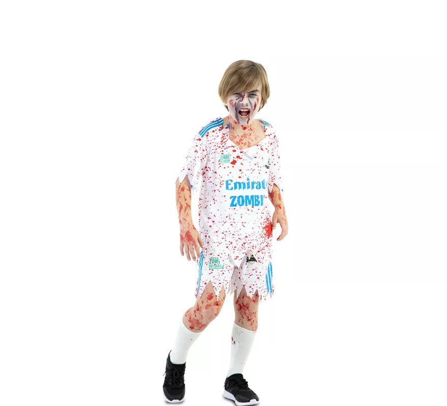 Translation missing: fr.Disfraz de Jugador Fútbol Zombie para niño