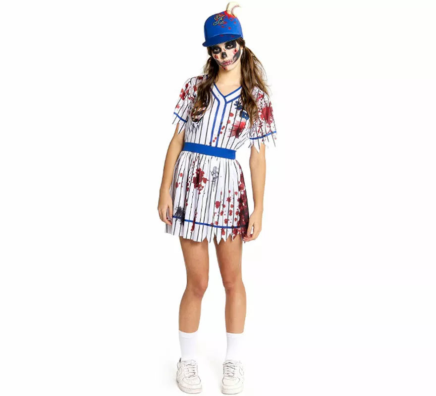 Translation missing: fr.Disfraz de Jugadora de Béisbol Zombie para mujer