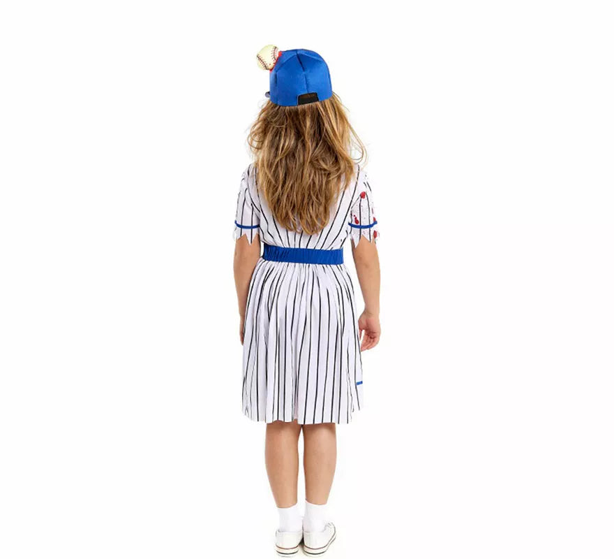 Translation missing: fr.Disfraz de Jugadora de Béisbol Zombie para niña