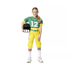 Déguisement joueur de football américain vert fille