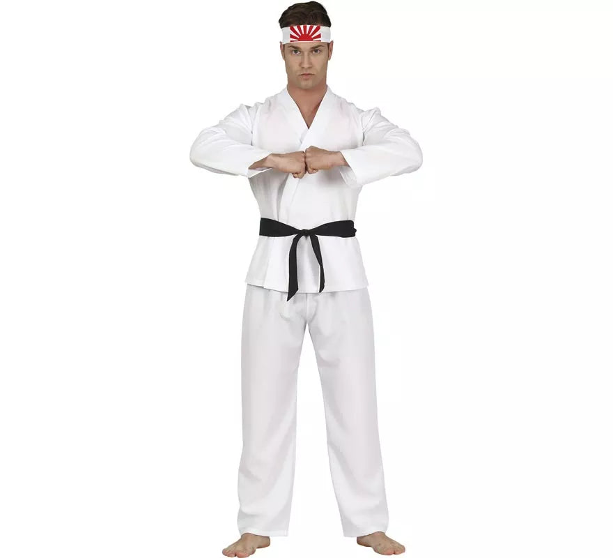 Disfraz de Karateca Blanco para Hombre