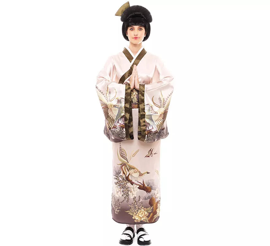 Translation missing: fr.Disfraz de Kimono Japonés Tradicional color pastel para mujer