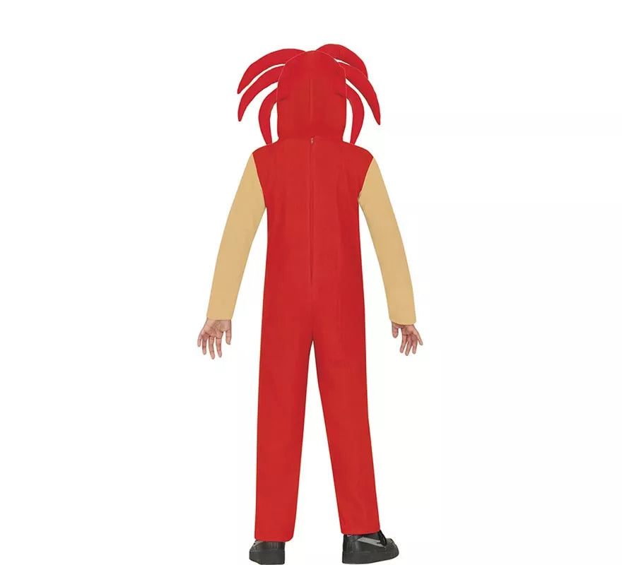Translation missing: fr.Disfraz de Knuckles Sonic rojo para niños